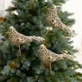 thumbnail image 4 of SASHENHG Glue Powder Birds Clip Branch Openwork Powder-Dusted Christmas Tree Decoration Hanging Ornament, 4 of 6