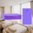 thumbnail image 1 of Sábana desechable/cubierta de ón transpirable tejida impermeable cubierta de cama de suave/sábana para salón viaje/ , Púrpura 20 piezas Macarena Sábana, 1 of 8