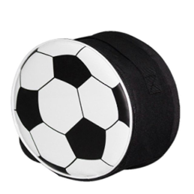 Football Lunch Bag with Strap, Reusable Round Thermal Bags for School Picnic Camping Outdoor-