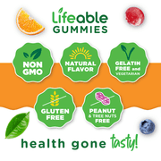 Lifeable Vitamin B6 - 100 mg - 60 Gummies
