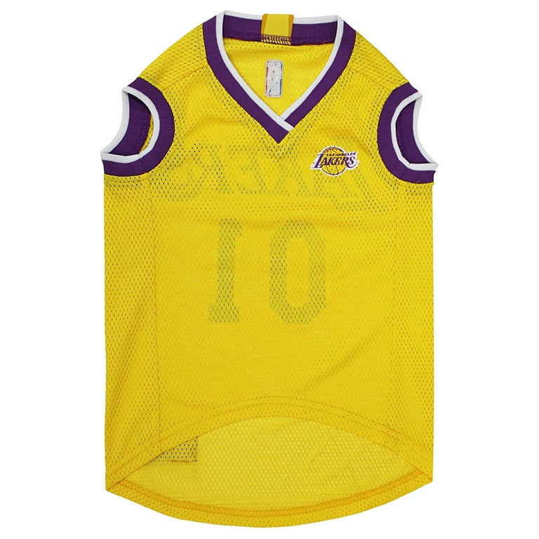LA Lakers NBA All Over Print Mesh Purple Oversized T-Shirt