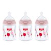 NUK Perfect Fit Baby Bottle 5 Ounce (Pack of 3) (5 oz., Tulips)