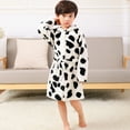 thumbnail image 3 of LSLJS Toddler Baby Boys Girls Cartoon Bathrobe Cape Beach Towel Hoodie Robe Night-Robe, Kids Robe( 5-6 Years, White ), 3 of 5