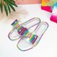 thumbnail image 1 of Verano color degradado Jelly Bottom Flat Bow Rhinestone Sandalias Zapatos de mujer Wmkox8yii hj789, 1 of 4