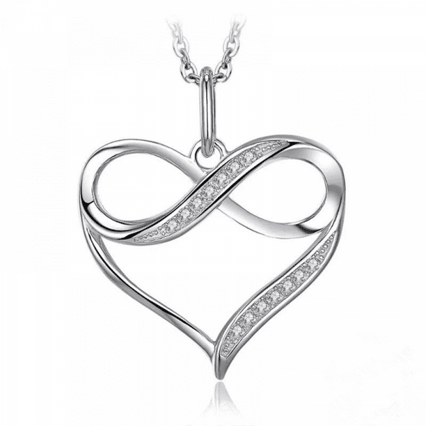 Platinum diamond store heart pendant