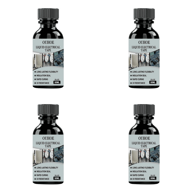 Pegamento Aislante Impermeable Protección UV Aislamiento Líquido (50ml) Negro