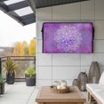 thumbnail image 2 of Outdoor TV Cover 68x42x4.5in, Bohemia Floral Watercolor Purple Weatherproof TV Screen Protector with Zipper, Vintage Ethnic Flower Outside Television Cover Fits Up to 70-75", 2 of 9