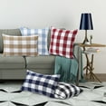 thumbnail image 6 of 2 Pcs Buffalo Plaid Throw Pillow Covers, 18 x 18 inch Square Checkered Throw Pillow Cases, 6 of 6