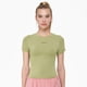 thumbnail image 5 of Ropa de fitness Ropa de yoga de manga corta transpirable que absorbe el sudor Top de mujer Ropa para correr de alta elasticidad Ropa de secado rápido Camiseta deportiva ajustada, 5 of 6