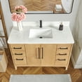 thumbnail image 4 of Gara 48" Single White Grain Composite Stone Countertop Vanity - Washed Ash Gray, 4 of 17