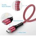 thumbnail image 3 of Fasgear USB C to USB C Cable 3ft, Type C USB 3.1 Gen 2 10Gbps 4K@60Hz Output 5A 100W Fast Charge Power Delivery (PD),for PD Docking Station,T5 LaCie SSD,Hard Drives,MacBook Pro,iPad Pro 2021,1m Red, 3 of 8