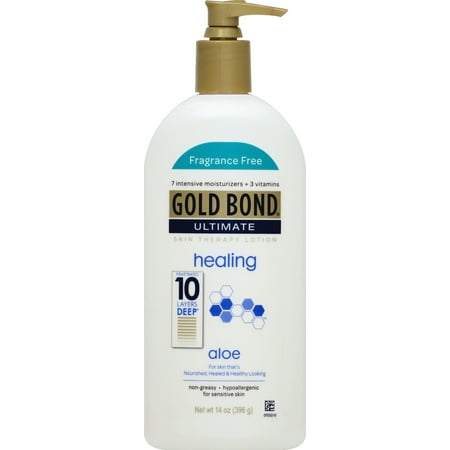 GOLD BOND® Ultimate Healing Lotion Fragrance Free with Aloe (Best Lotion For Tattoos After Its Healed)