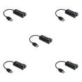 thumbnail image 2 of Wweixi Adaptateur Réseau USB vers 10/100Mbps Adaptateur Ethernet USB Carte Réseau pour Ordinateur Portable Noir 5Ensemble, 2 of 6