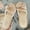 Champagne, variant on Women’s Fuzzy Pom-Pom Slippers Soft Plush Open-Toe Shoes Size 6.5-7
