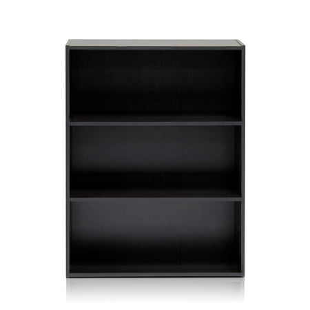 - Furinno Pasir 3 Tier Open Shelf, Espresso, 11208EX