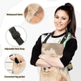 thumbnail image 2 of Cute Puppy with Pumpkins Leaves Autumn Thanksgiving Apron Set with Oven Mitts Pot Holders Set of 5 Kitchen Stuff Accessories, 2 of 6