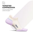 thumbnail image 3 of Feetures Elite Max Cushion No Show Tab Wave- Running Socks for Men & Women, Athletic Compression Socks, Moisture Wicking - Lilac Breeze , Large (1 Pair), 3 of 7