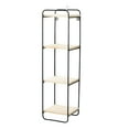 thumbnail image 2 of Estantes de pared de hierro forjado organizador Rectangular dormitorio sala de decoración del , carga, no fácil de oxidar, duradero. negro Colco estante de almacenamiento forjado, 2 of 8