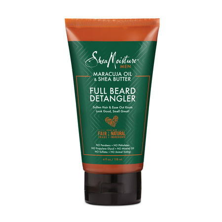 SheaMoisture Maracuja Oil & Shea Butter Beard Detangler Soften Hair & Ease Out Knots, 4 (Best Hair Products For Bantu Knot Outs)
