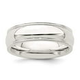 thumbnail image 6 of 925 Sterling Silver 6mm Comfort Fit Milgrain Band Ring Size 12, 6 of 7