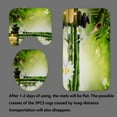 thumbnail image 4 of 4PCS Zen Spa Shower Curtain Sets with Rugs, Waterproof Fabric Shower Curtain, Green Bamboo Black Stone White Lotus Flower Garden Japanese Massage Spiritual Relaxing Meditation Bathroom Decor, 4 of 7