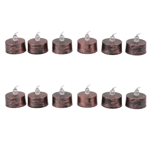 Luces de vela LED, 12 piezas de luces de vela LED, luces de vela LED sin llama, velas de té sin llama, calidad inigualable