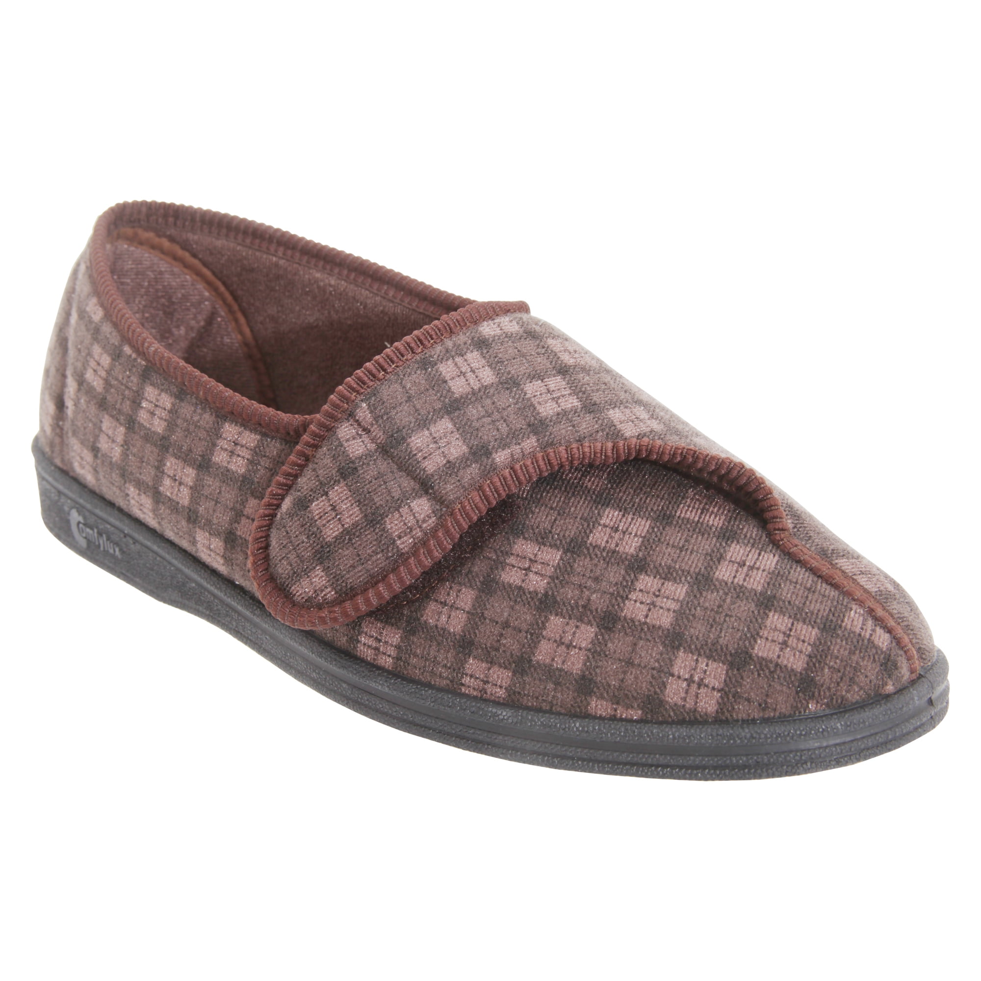 Comfylux Mens Paul Check Slippers Comfylux Mens Paul Check Slippers