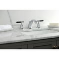 thumbnail image 4 of Kingston Brass KB8961CKL Kaiser Two-Handle 3-Hole Deck Mount Widespread Bathroom Faucet with Pop-Up Drain in Polished Chrome, 4 of 8