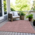 thumbnail image 6 of Addison Rugs Chantille Indoor/Outdoor Transitional Geometric Burgundy Washable Rectangle Rug, 2'6" x 3'10", 6 of 6