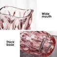 thumbnail image 2 of Jarrones de cristal CEMABT, irrompibles, vintage, transparentes, rosa, 1,5 kg, 2 of 7