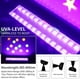 thumbnail image 4 of Tubo de luz ultravioleta de 100 W, barra de 104 LED, lámpara de luz negra con cable de alimentación de 1,5 m, enchufe e interruptor, aluminio., 4 of 5