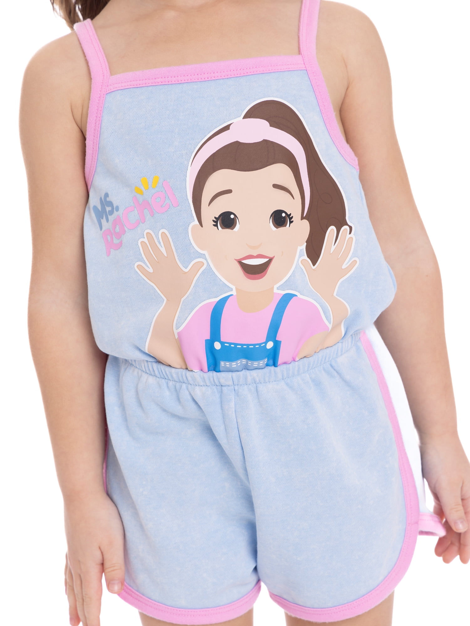 Mustang Toddler Girls Sleeveless Graphic Romper, Sizes 12M-5T