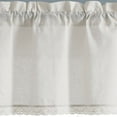 thumbnail image 3 of Lush Decor Cotton Blend Rosalie Faux Linen Valance White Single 54x18+2, 3 of 9