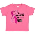 thumbnail image 3 of Inktastic Breast Cancer Awareness I Support My Gigi with Pink Ribbon Boys or Girls Baby T-Shirt, 3 of 5