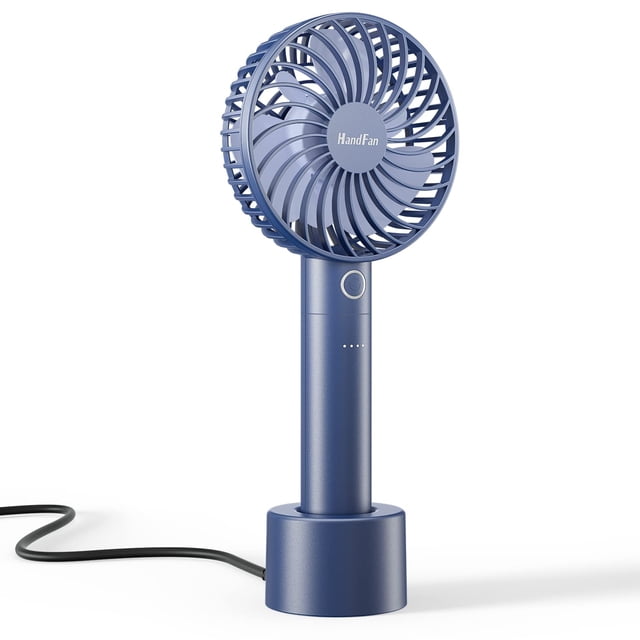 Ventilador portátil HandFan eléctrico portátil Mini Cooling Royal Blue