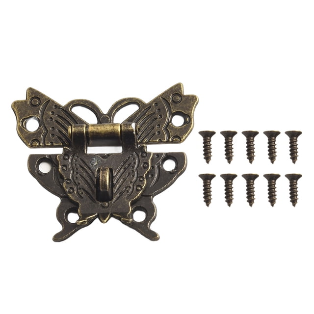Antique Bronze Lock Bronze Hasp Latch Versatile Compatibility Vintage Design