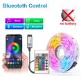 thumbnail image 1 of LED Strip Light RGB Color USB Tpae Bluetooth LED Strip Bedroom Decoration 5050 1m 2m 3m 4m 5m 10m 15m TV LED Backlight For Party, 1 of 7