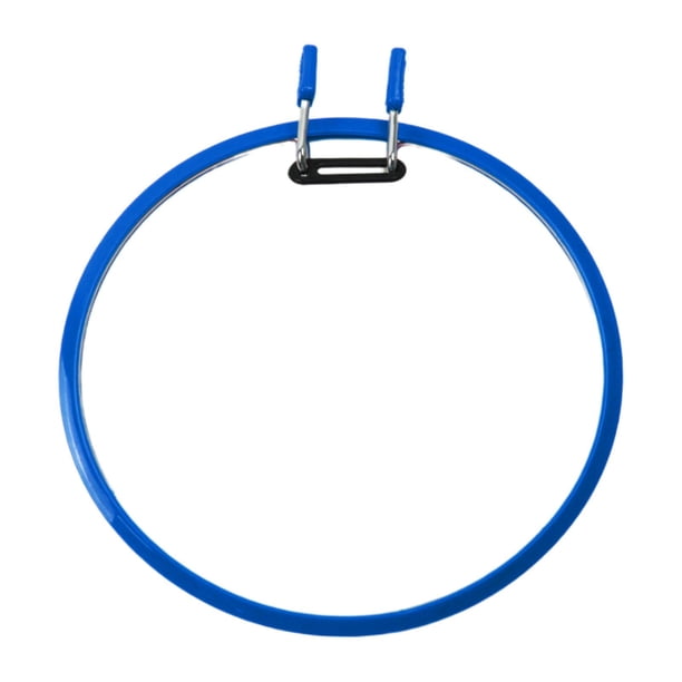 Aros de bordado Aro circular redondo Anillo de bordado de plástico Marco de costura flexible azul