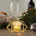 thumbnail image 6 of Candle Holder, Tealight Candle Holders, Geometric Hexagon Tea Light Holder Wedding Table Decoration, Votive Candle Holder for Birthday Party Events Home Decor, 6 of 6