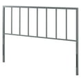 thumbnail image 1 of Headboard, Full Size, Metal Steel, Grey Gray, Modern Contemporary Urban Design, Bedroom Master Guest Suite, 1 of 7