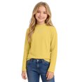 thumbnail image 2 of Cotton Long Sleeve Pullover Shirts for Girls Mock Neck Teen Pullover Tops Turtleneck Warm and Soft Comfortable Loose Fit Casual Tops Basic Tees Fall Winter Clothes 5-14 Years, 2 of 8