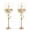 Gold, variant on Sziqiqi 35" Tall Gold Floor Candelabra Set of 2: 5-Arm Metal Candle Holder for Taper Candles Candlestick Wedding Event Centerpiece Decor