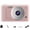 Pink, variant on 4K Vintage Digital Camera, Dual-Lens Flash Camcorder, Electronic Image Stabilization Point-and-Shoot Camera (Black)