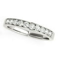 thumbnail image 1 of 14k White Gold Classic Diamond Wedding Band (1/4 cttw) Size 8.5, 1 of 2