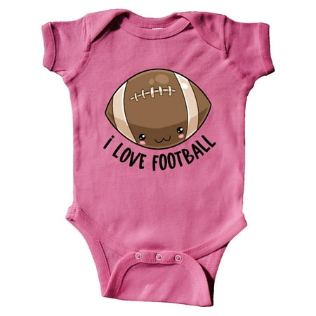 

Inktastic Cute I Love Football Gift Baby Boy or Baby Girl Bodysuit
