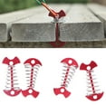 thumbnail image 4 of Piquets D'auvent, Piquets De Tente Robustes Réglables Pour Voyager Rouge, 4 of 8