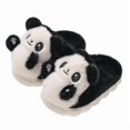 thumbnail image 1 of Children's Cartoon Panda Winter Slippers Plush Animal Warm Cotton Shoes For Boys And Girls Indoor Household Fluffy Slippers, 1 of 5