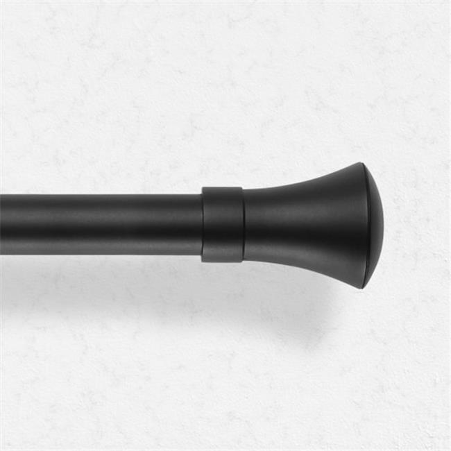 Chicology RDABK2448 Curtain Rods with Drapery Hardware 1.125 in. Dia