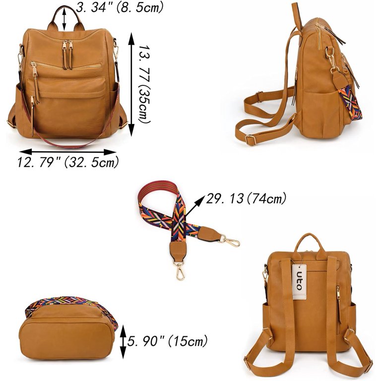 Backpack Purse for Women Stylish Vegan Leather Shoulder Bag  display picture 1