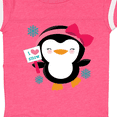 thumbnail image 4 of Inktastic Penguin Girl Snowflakes Girls Baby Bodysuit, 4 of 5